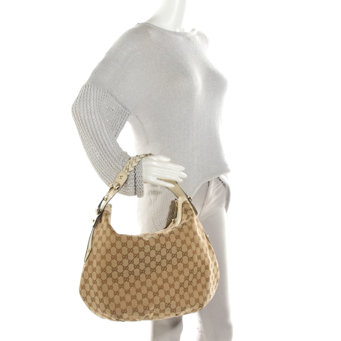 Monogram Medium Pelham Hobo Off White
