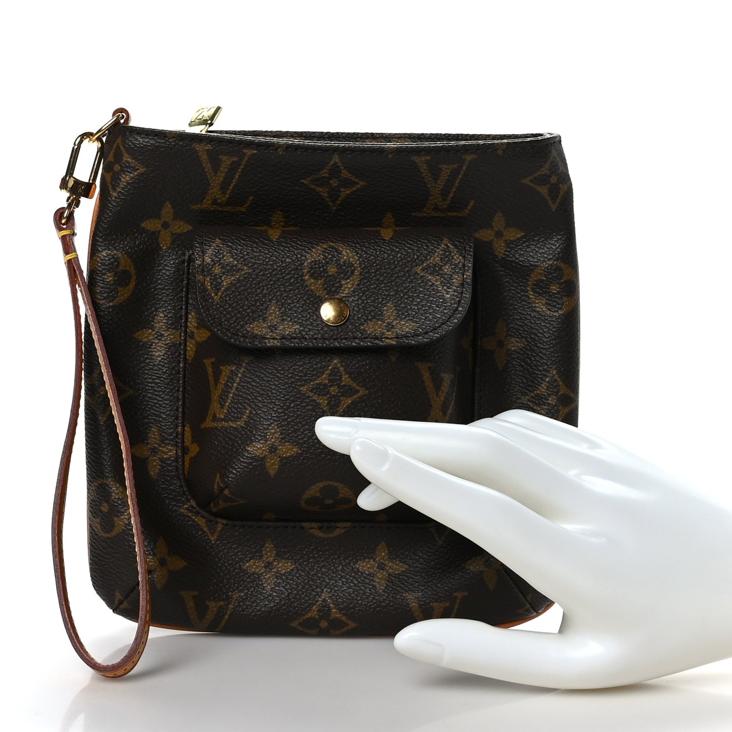 Monogram Partition Wristlet