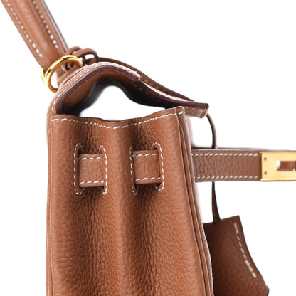 Hermes Togo Kelly Retourne 25 Gold 17 of 37