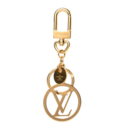 Louis Vuitton LV Circle Bag Charm Key Holder Gold 1 of 4