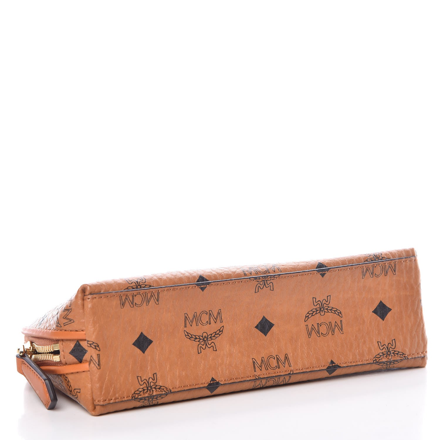 MCM Visetos Heritage Cosmetic Pouch Cognac 4 of 13