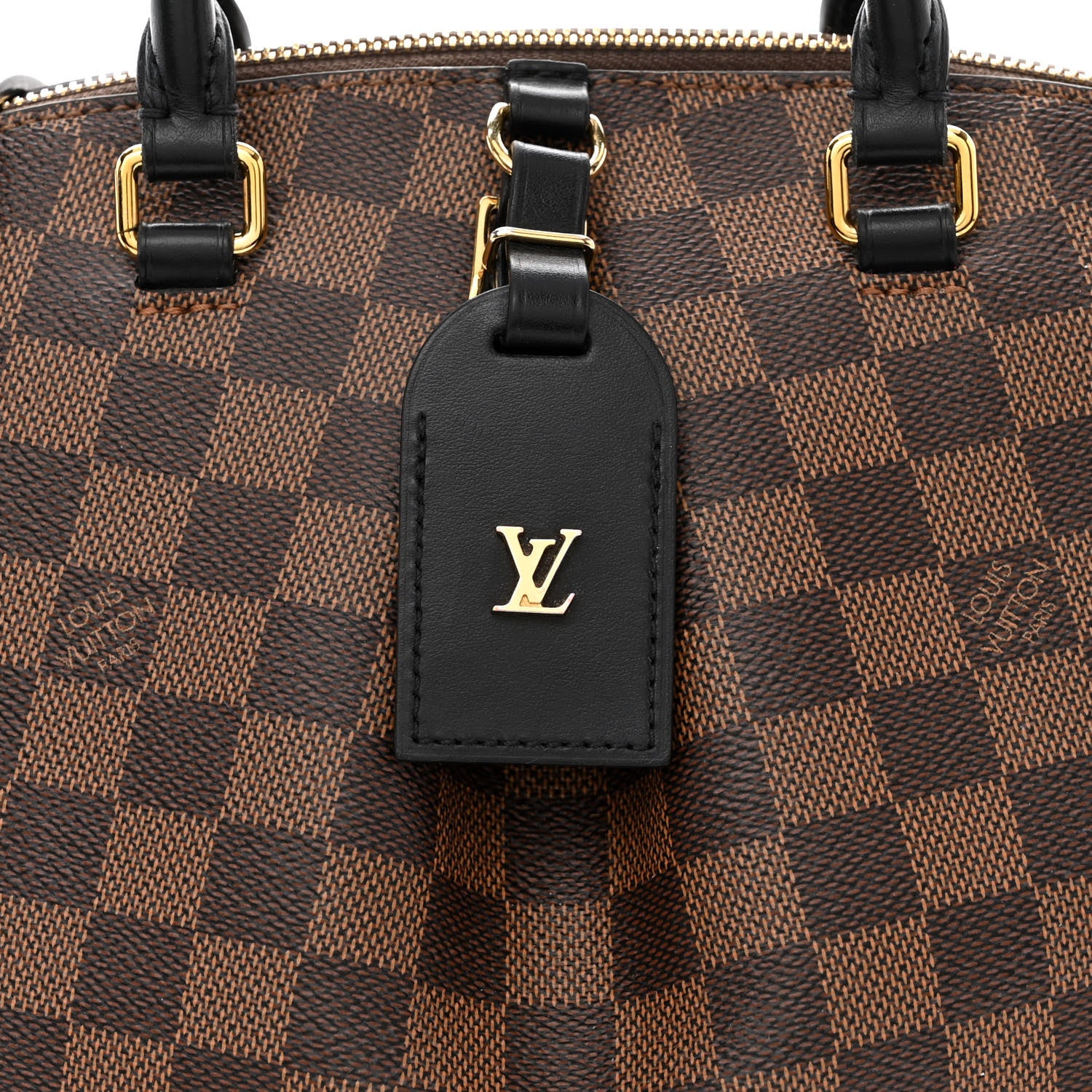 Louis Vuitton Damier Ebene Odeon Tote PM Black 7 of 9