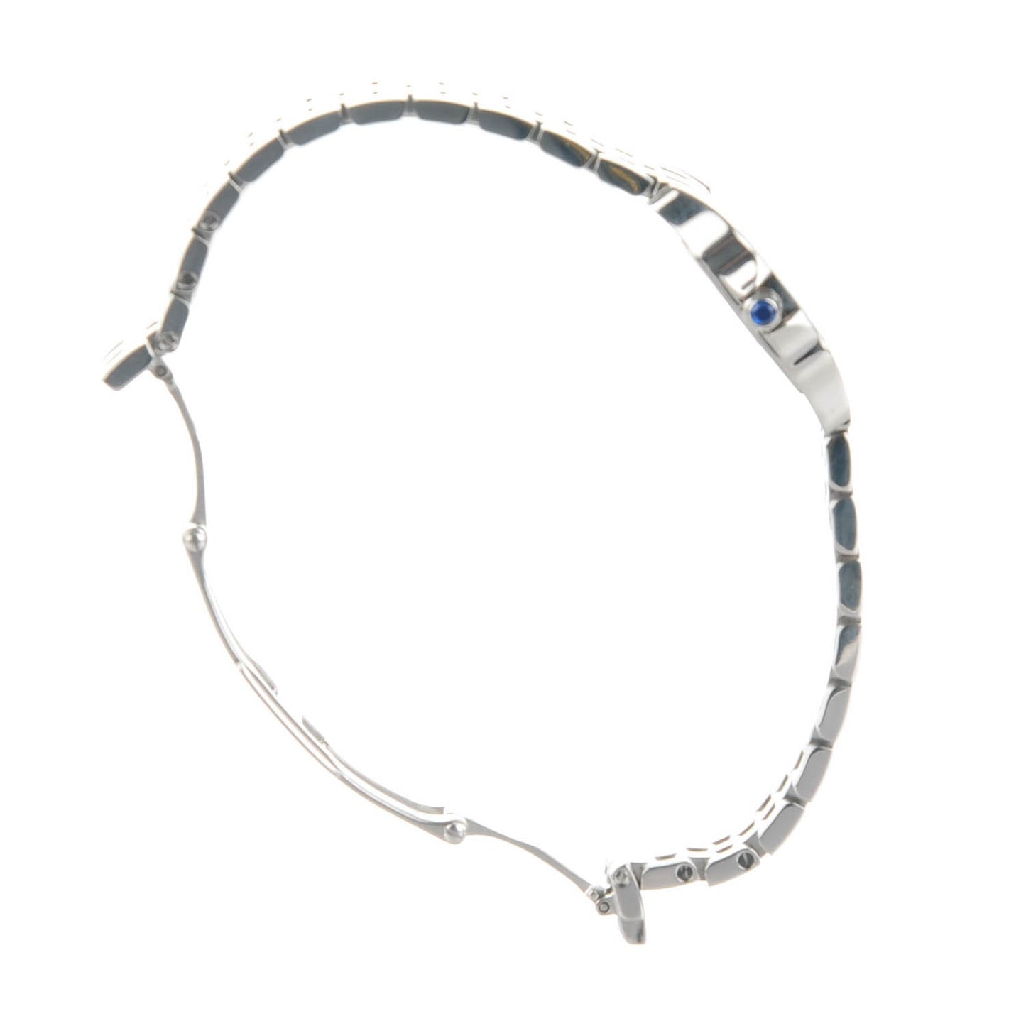 Stainless Steel 20mm Santos Demoiselle Quartz Watch