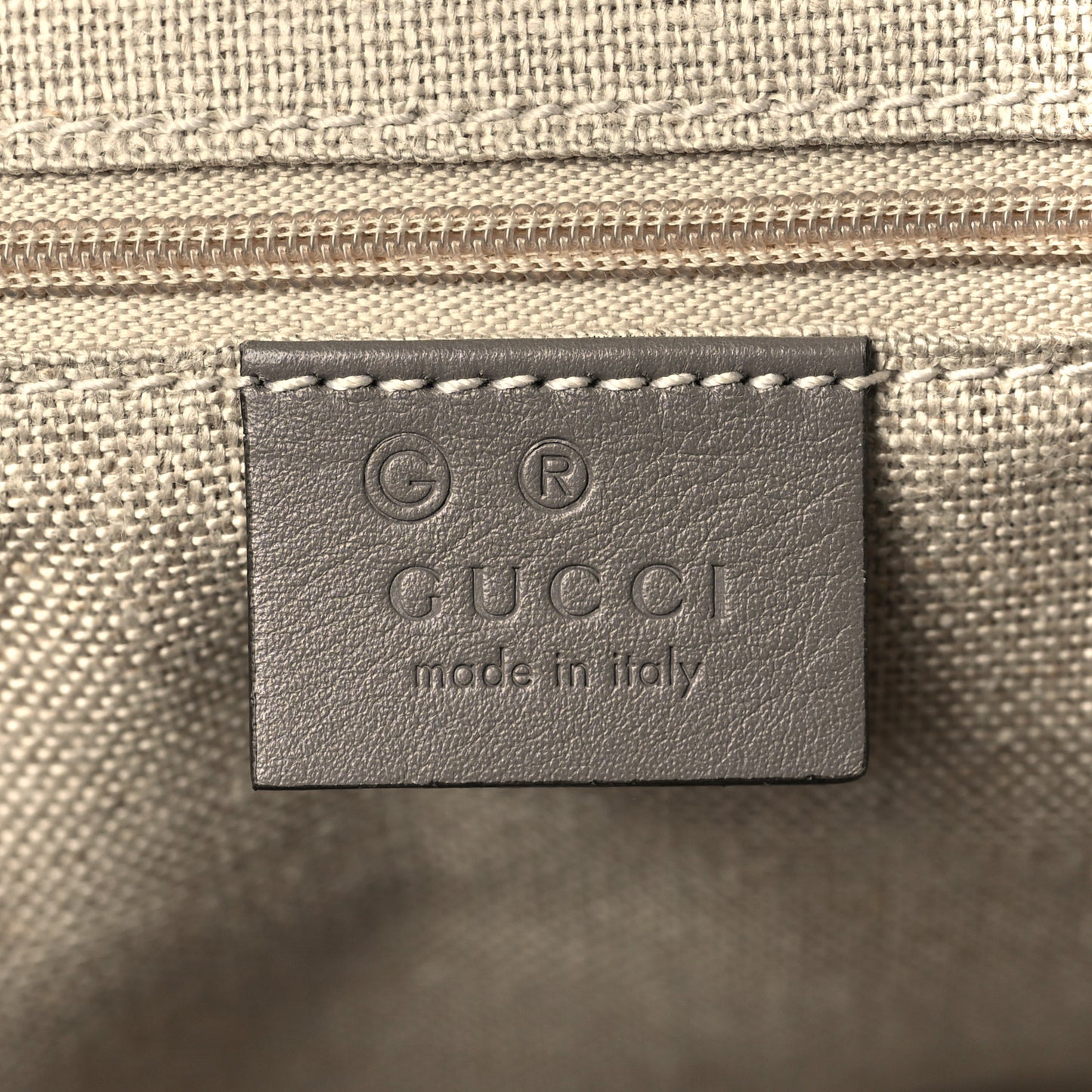 Soft Microguccissima Small Zippered Satchel Loess