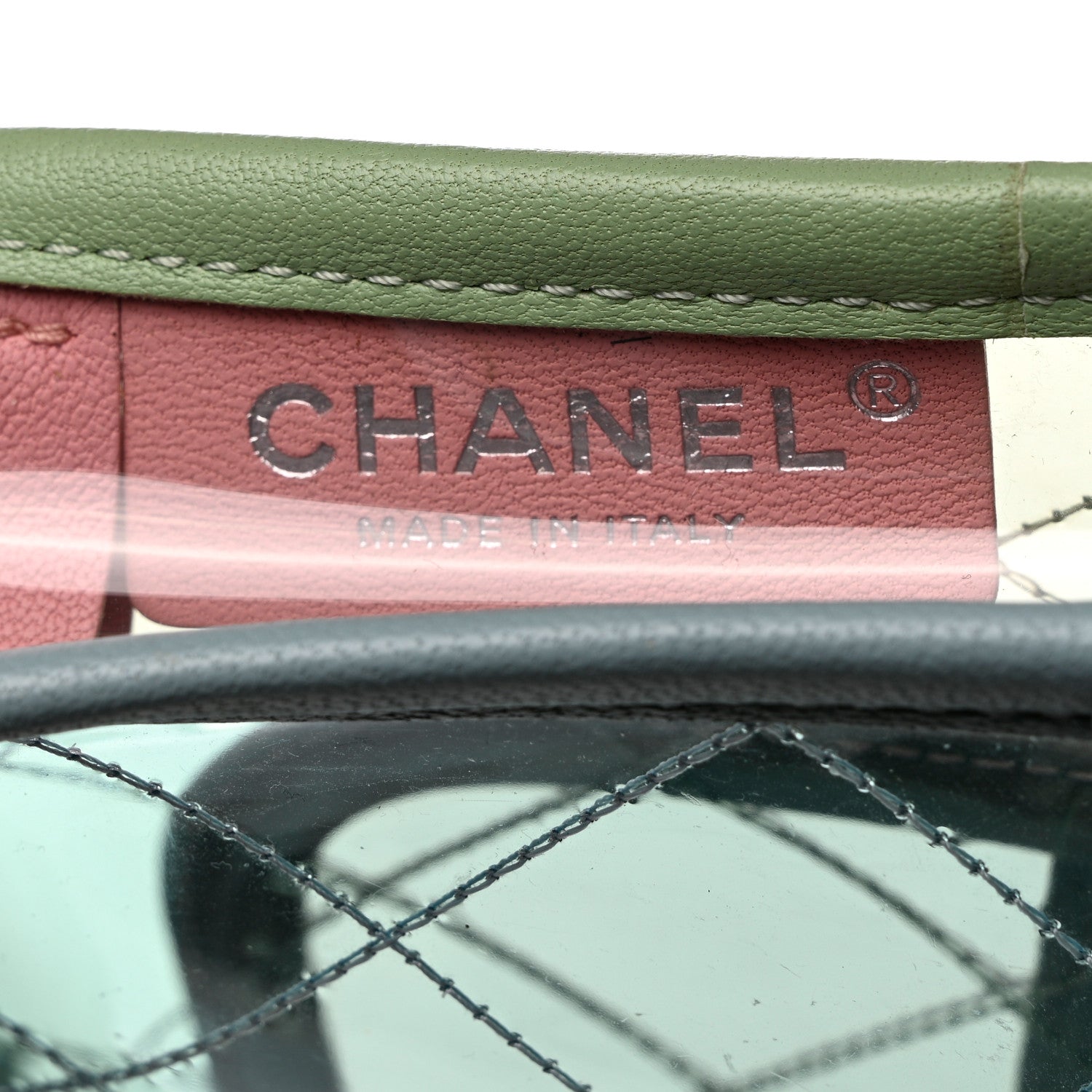 Chanel Lambskin PVC Quilted Mini Coco Splash Flap Blue Green 8 of 12