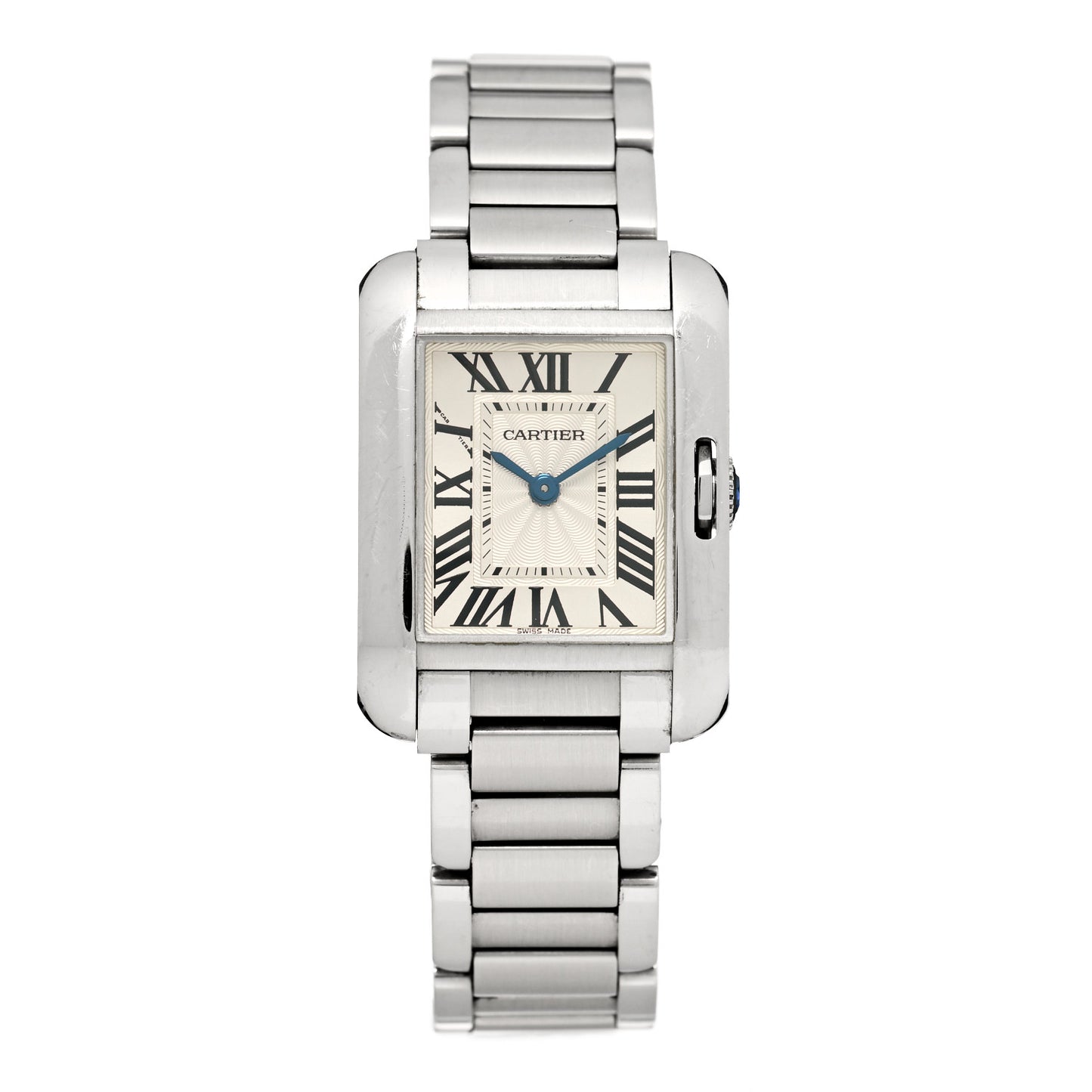 Stainless Steel 23mm Tank Anglaise Quartz Watch