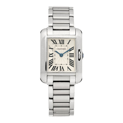 Cartier Stainless Steel 23mm Tank Anglaise Quartz Watch 1 of 5