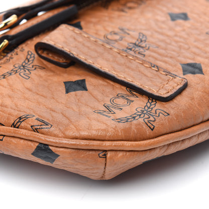 MCM Visetos Small Crossbody Belt Bag Cognac 24 of 27
