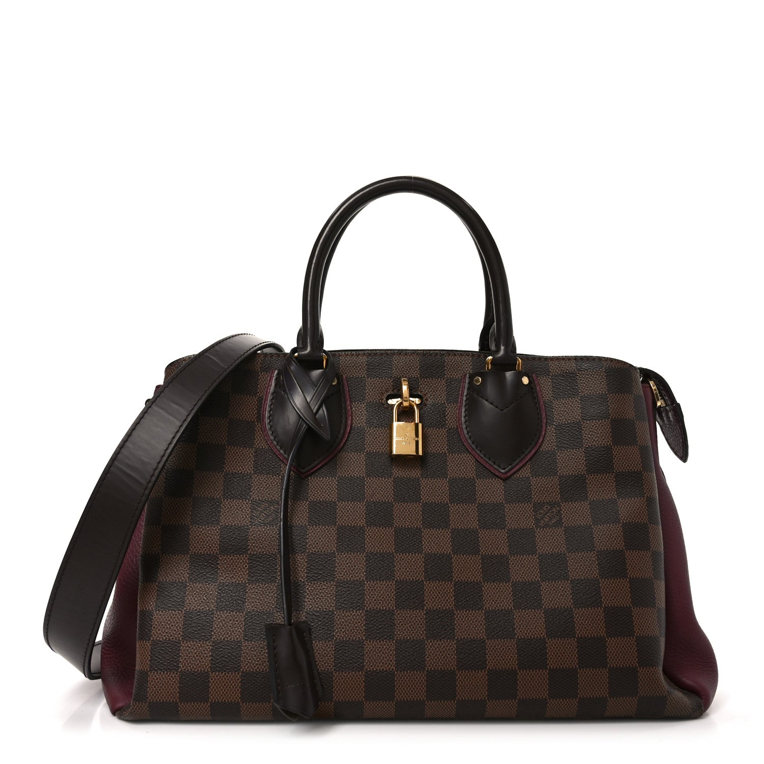 Louis Vuitton Cuir Taurillon Damier Ebene Normandy Bordeaux 1 of 9
