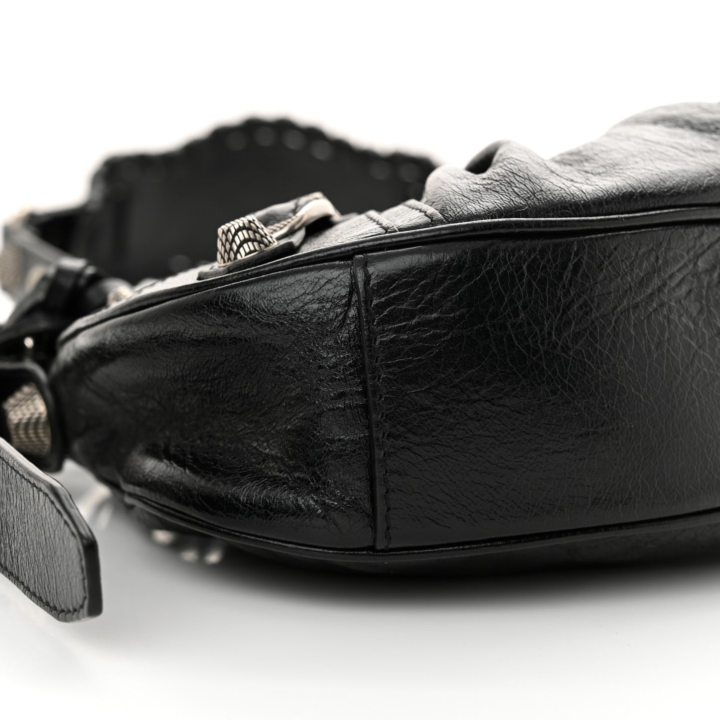 Agneau Arena Le Cagole Shoulder Bag XS Black