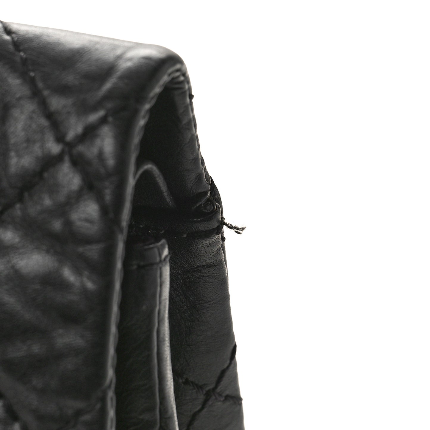 Aged Calfskin Quilted 2.55 Reissue 226 Flap Black