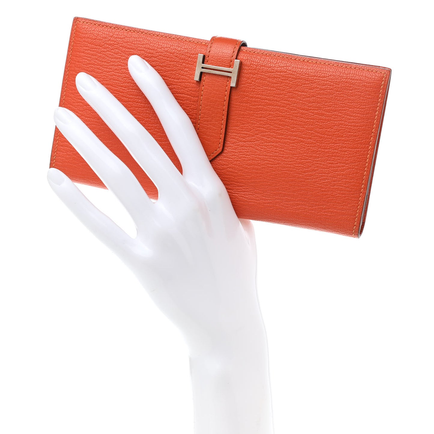 Chevre Mysore Bearn Gusset Wallet Feu