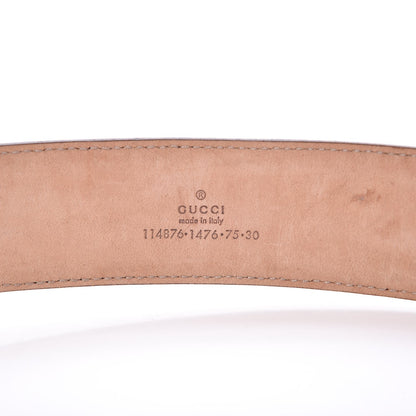 Gucci Monogram Interlocking G Belt 75 30 Off White 4 of 6
