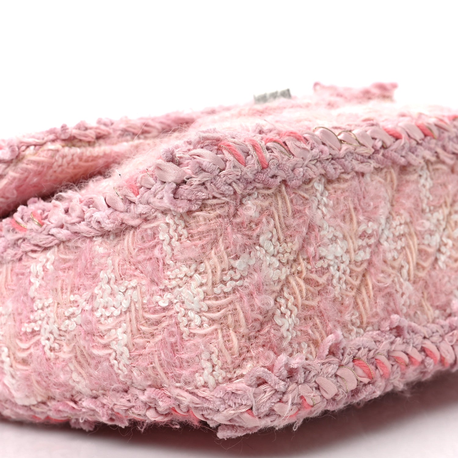 Chanel Tweed Braid Mini Reissue Square Flap Pink 7 of 8