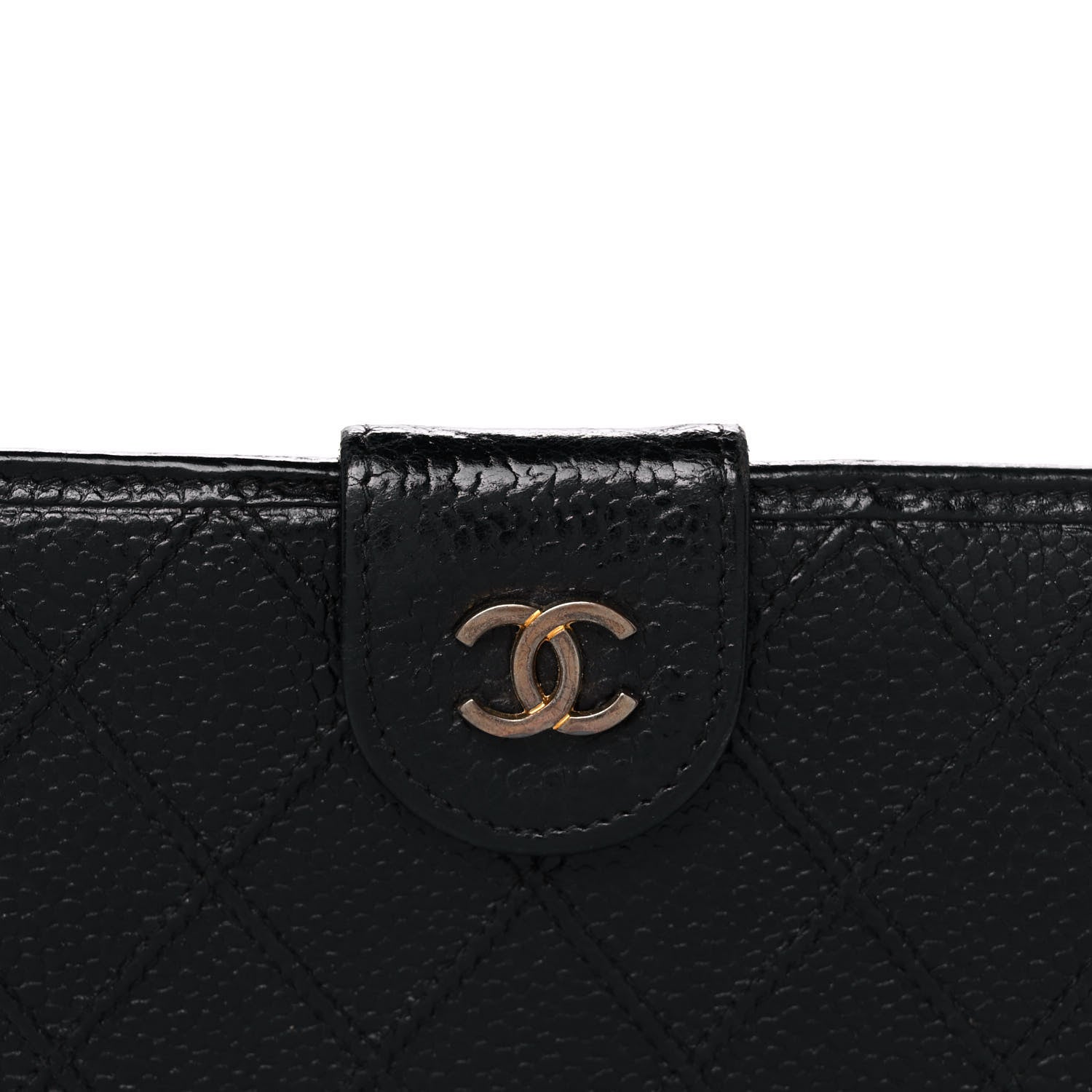 Chanel Caviar Stitched French Wallet Black 11 of 16