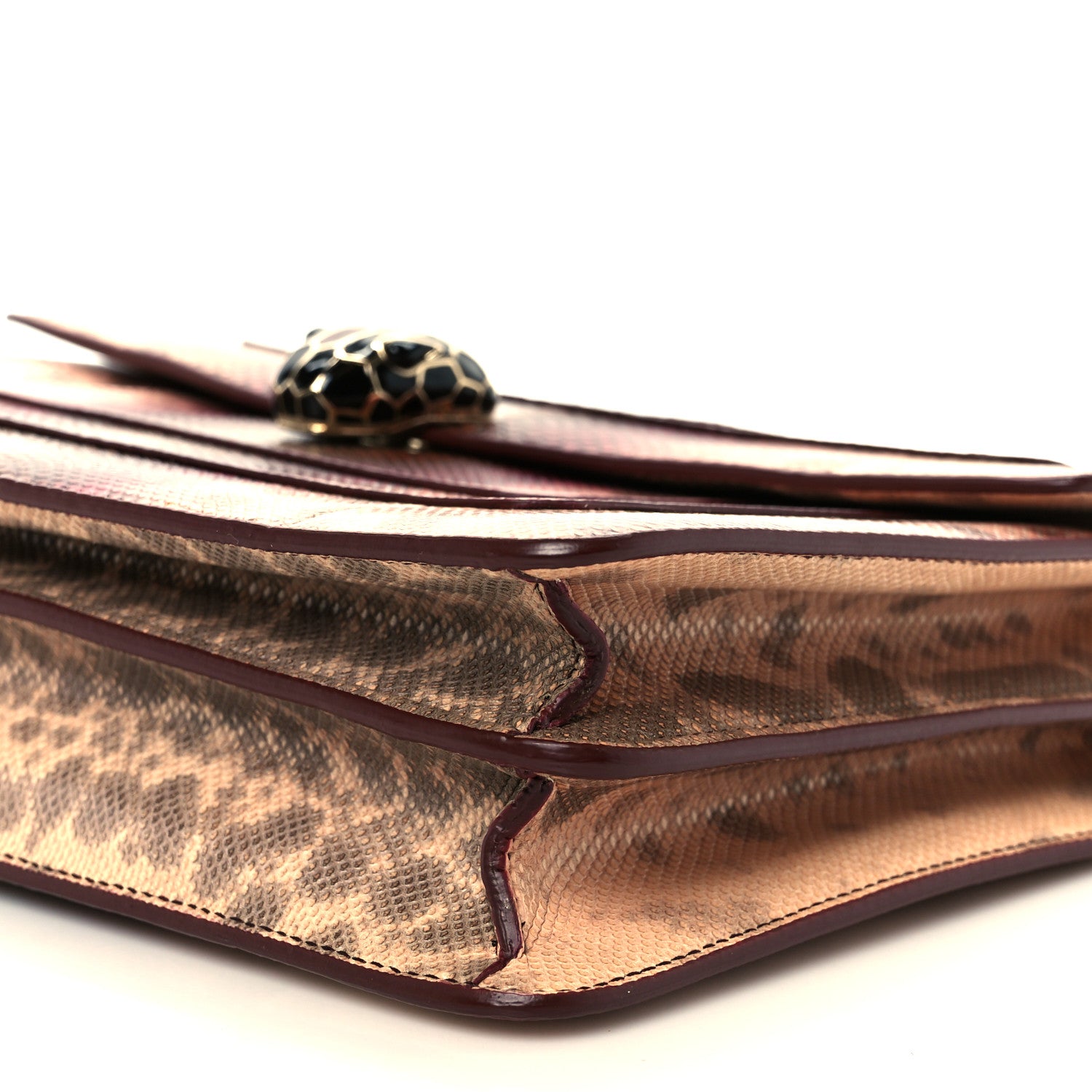 Bulgari Karung Serpenti Forever Crossbody Burgundy 12 of 12