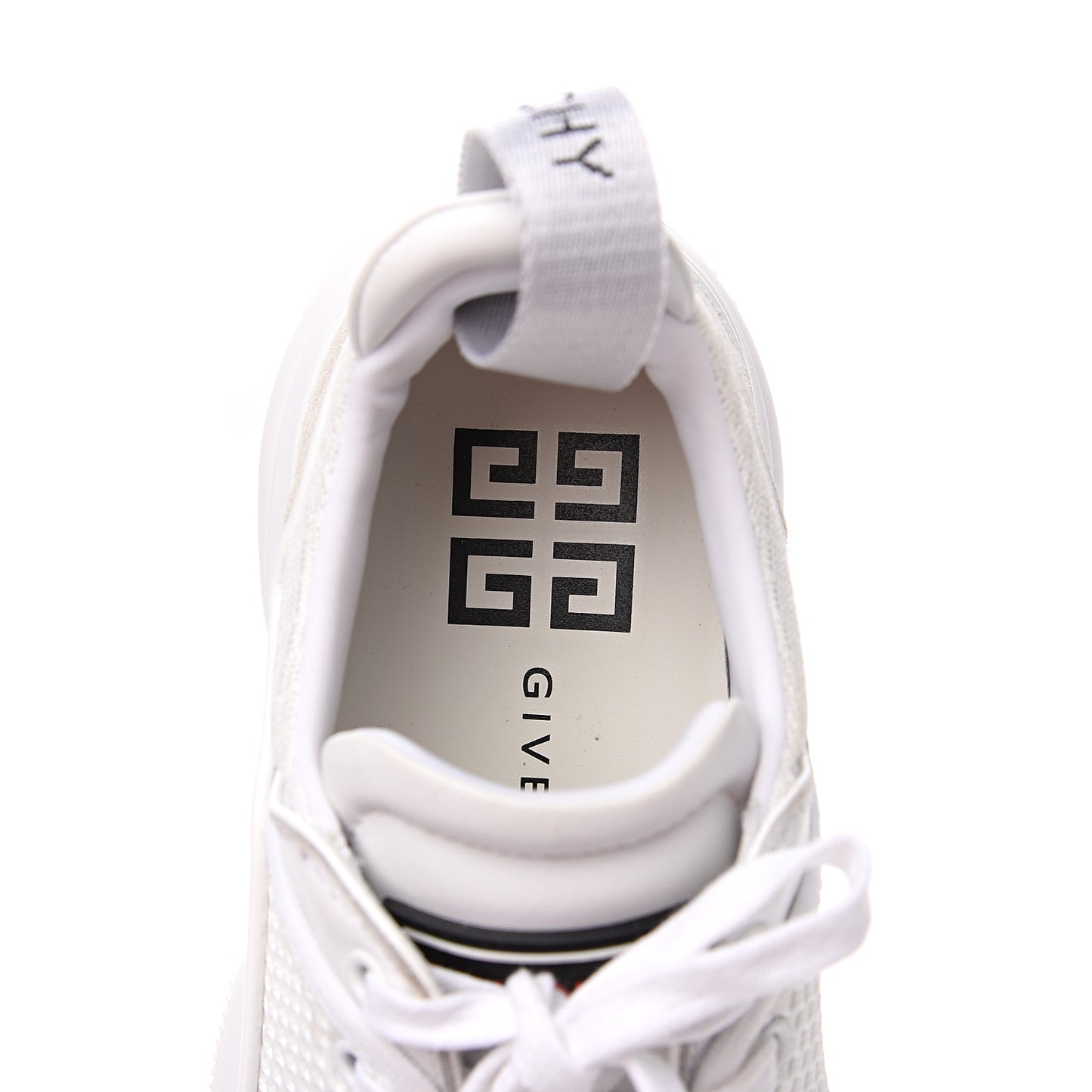 Calfskin Neoprene Jaw Low Sneakers 38 White