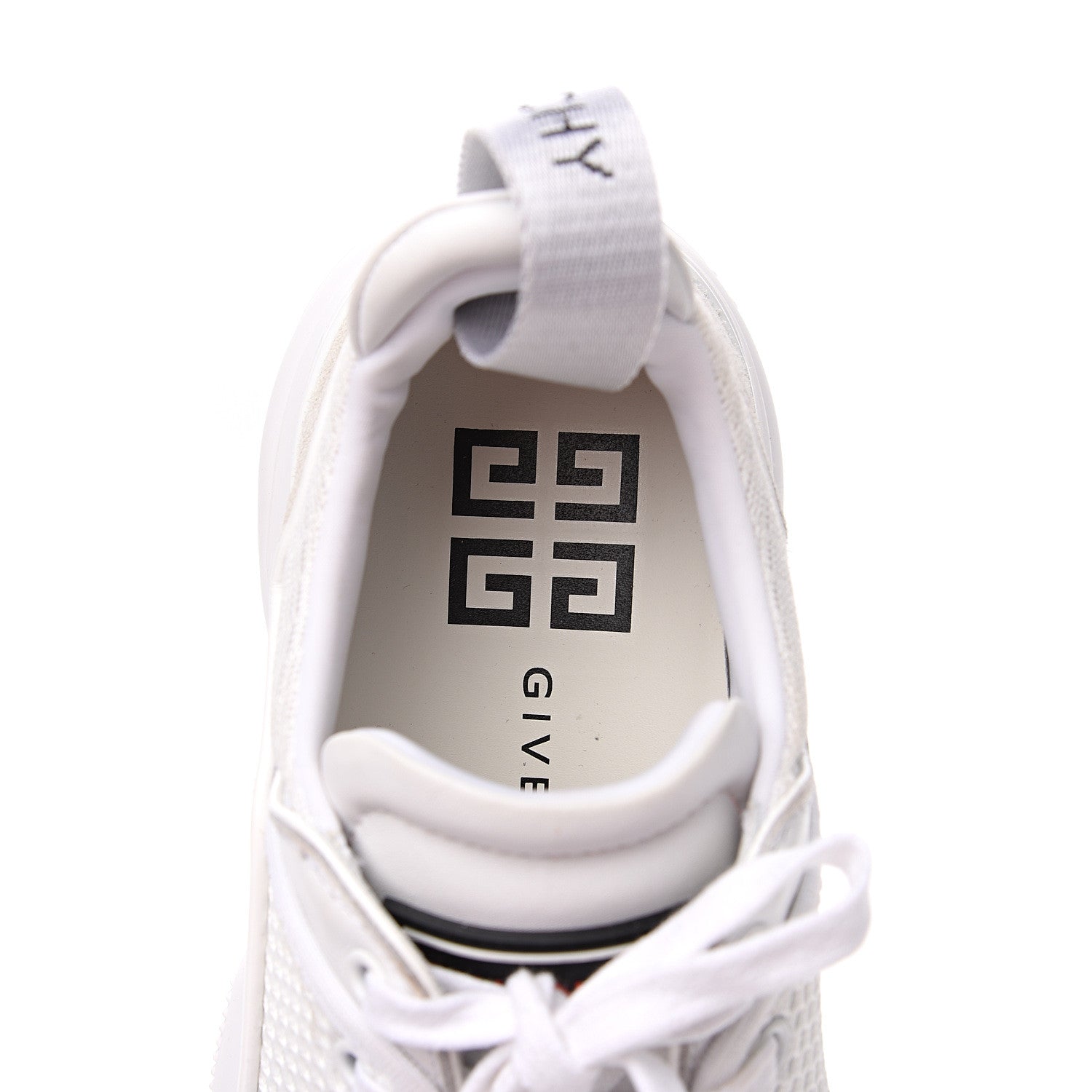 Givenchy Calfskin Neoprene Jaw Low Sneakers 38 White 5 of 9