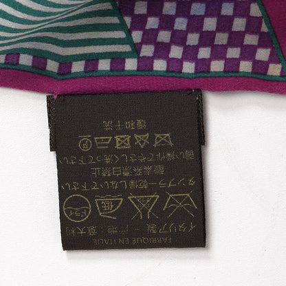 Louis Vuitton Silk Damier Aquarelle Bandeau Purple 7 of 8