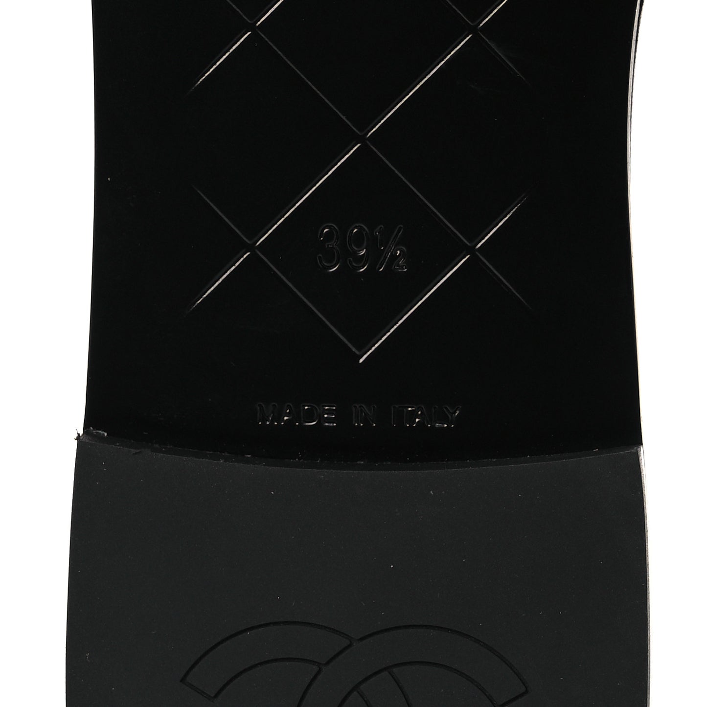 Lambskin Quilted Turnlock Flat Mules 39 Black 39.5 Black
