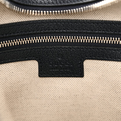 Gucci GG Supreme Monogram Textured Calfskin Web Large Attache Shoulder Bag Beige Blue 7 of 12