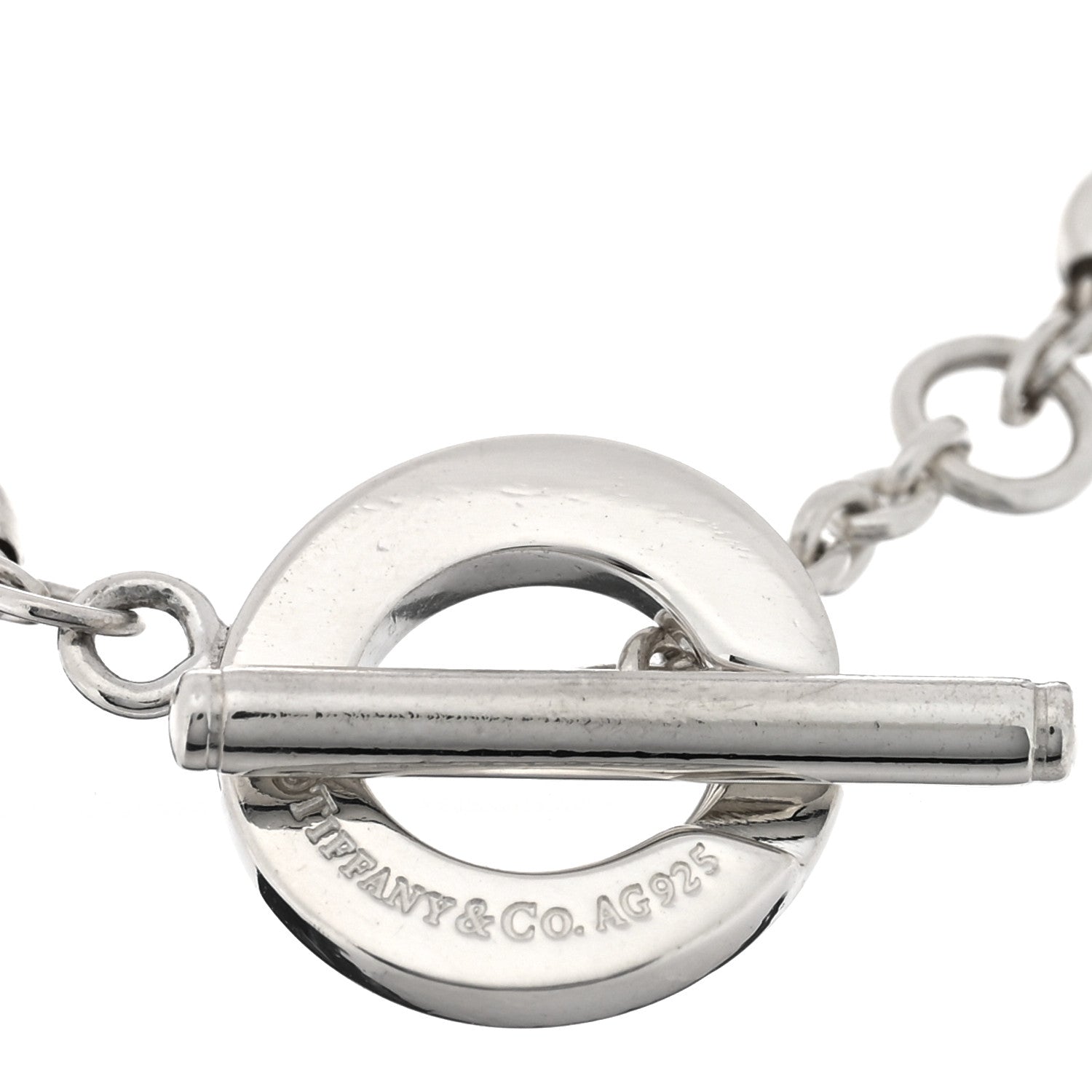 Tiffany Sterling Silver 4mm Beads Toggle Bracelet 3 of 3