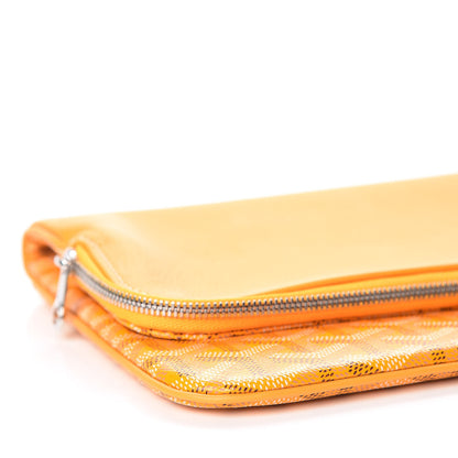 Goyard Goyardine Sainte Marie Soft Clutch Yellow 12 of 14