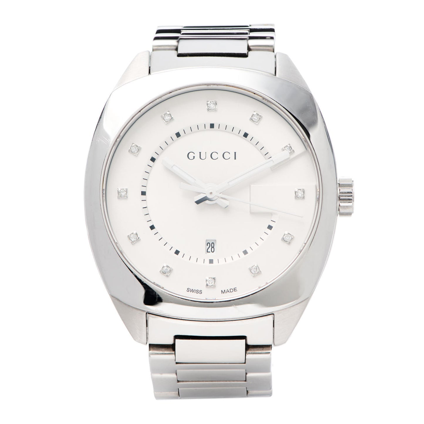 Stainless Steel Diamond 37mm G-Timeless Quartz Watch White
