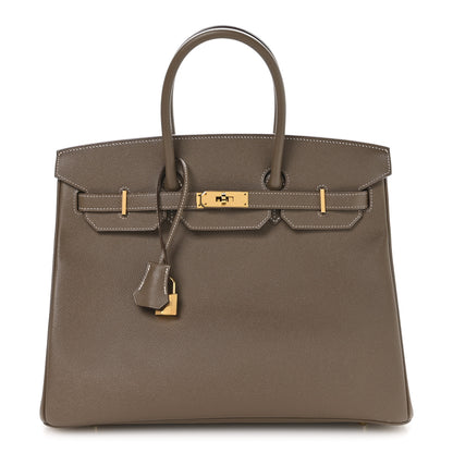 Hermes Epsom Birkin 35 Etoupe 1 of 9