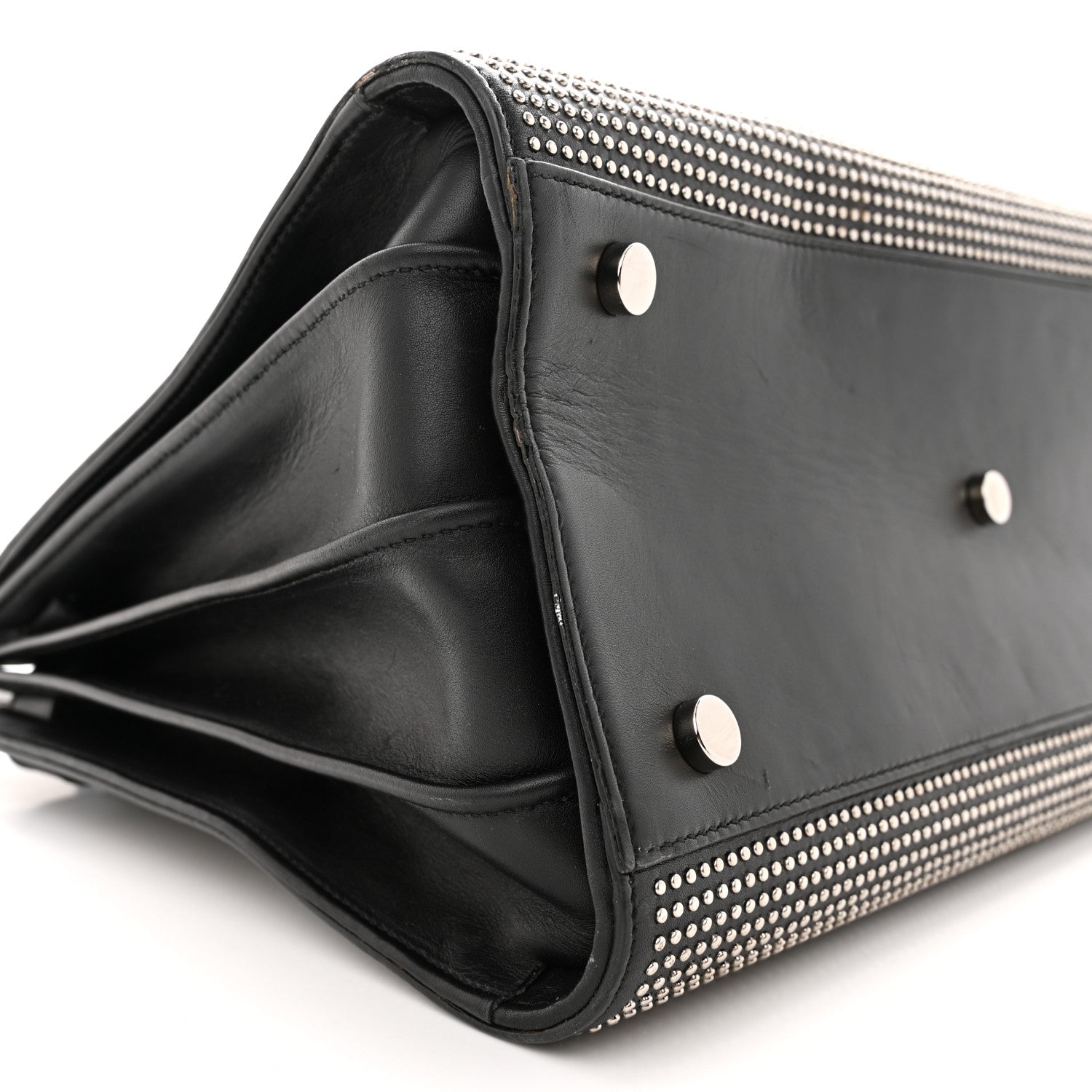 Saint Laurent Calfskin Studded Small Sac De Jour Black 11 of 18