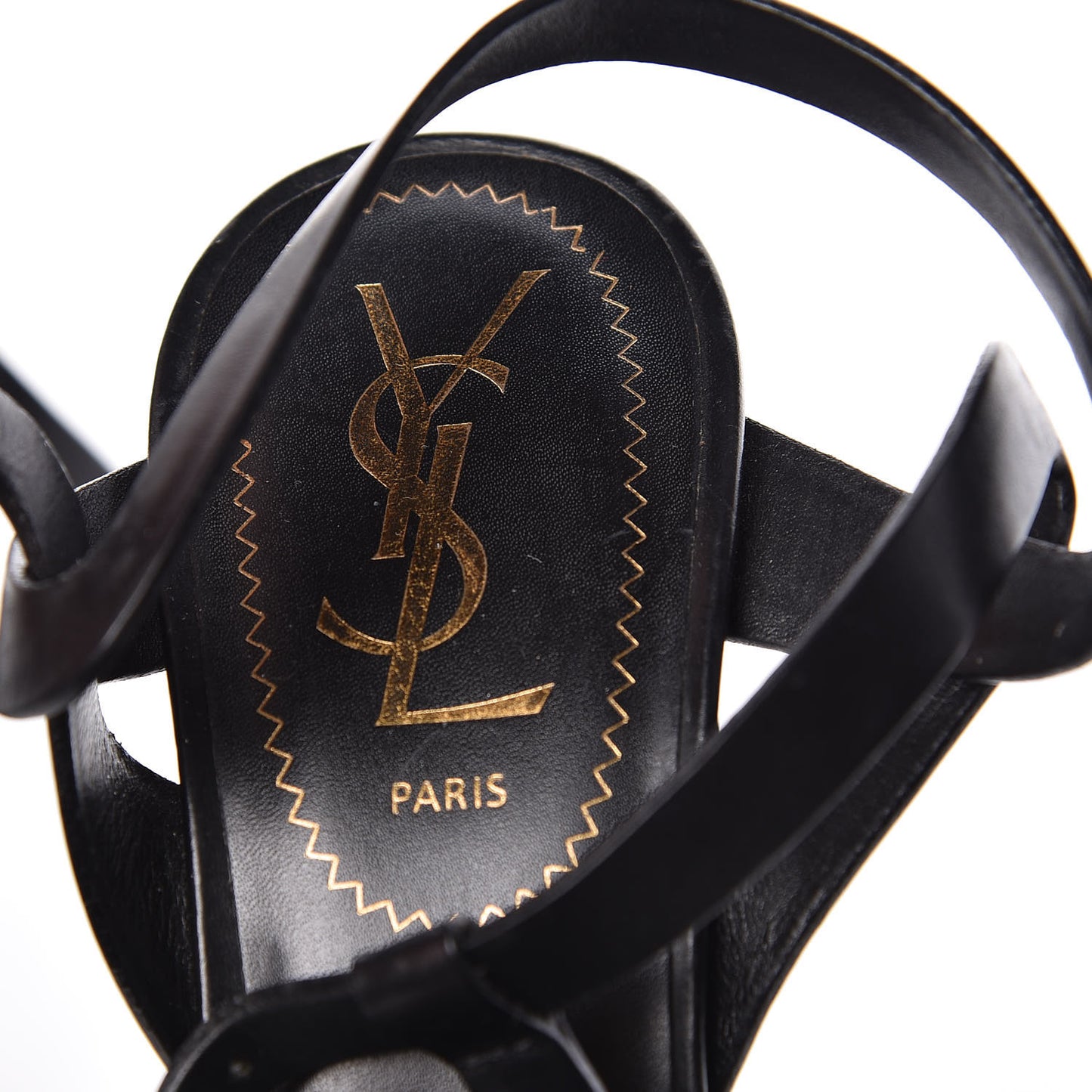 Calfskin Tribute 105 Platform Sandals 36 Black
