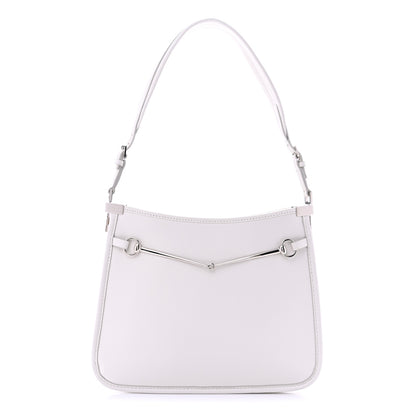 Gucci Calfskin Horsebit Slim Shoulder Bag White 2 of 19