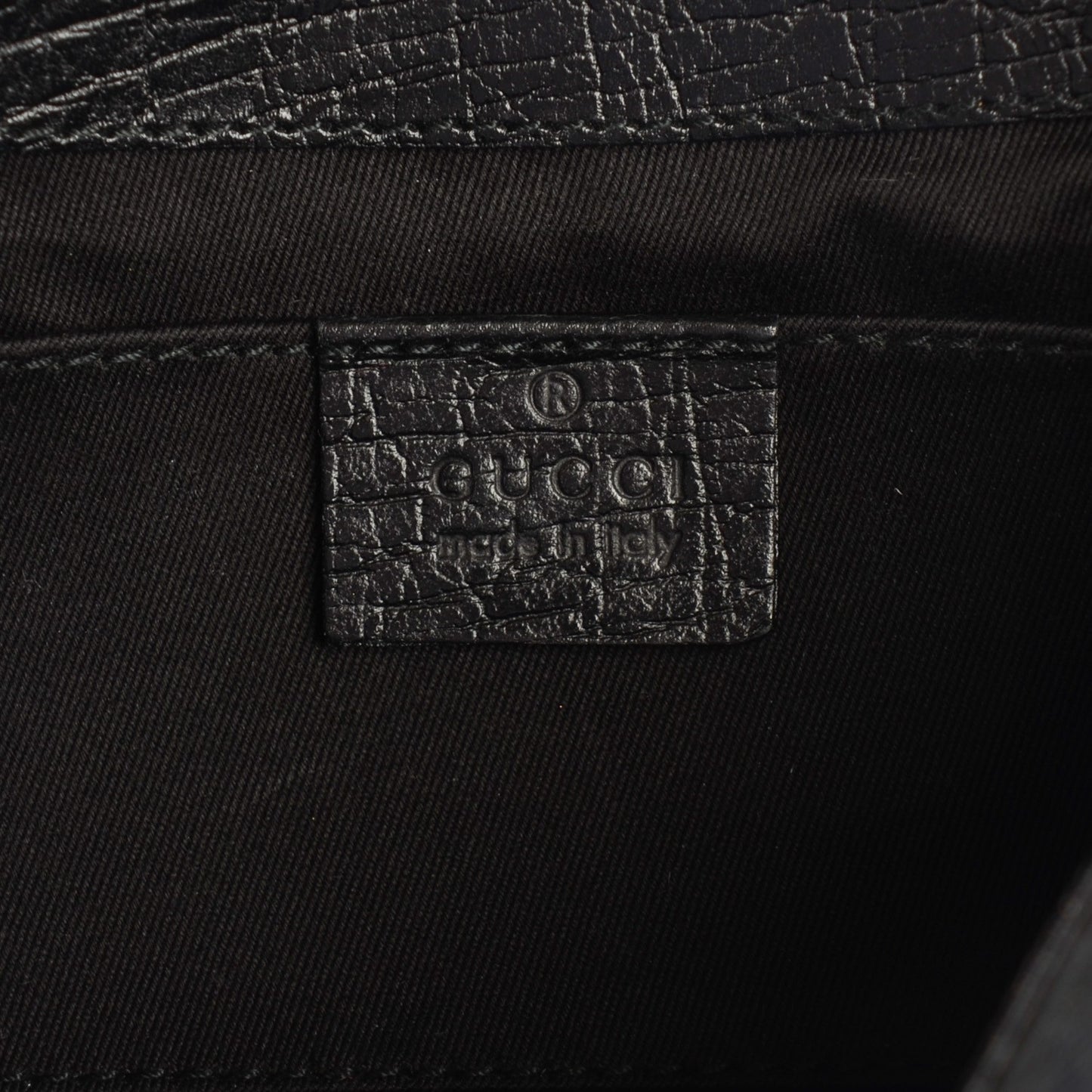 Monogram Small Horsebit Clutch Black