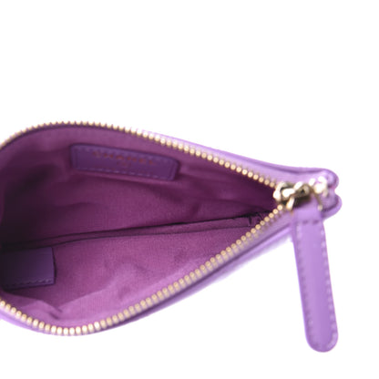 Chanel Patent Quilted Small Cosmetic Case Purple 5 of 8