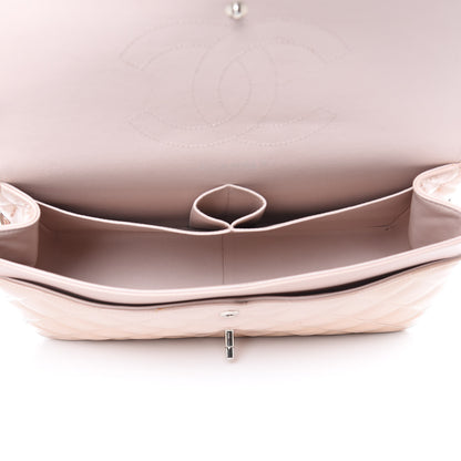 Chanel Patent Quilted Jumbo Double Flap Light Pink 5 of 15