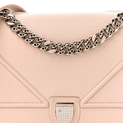 Christian Dior Grained Calfskin Medium Diorama Flap Bag Nude 8 of 11