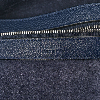 Celine Soft Grained Calfskin Small Belt Cabas Phantom Dark Blue 6 of 11