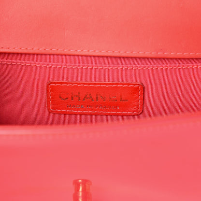 Chanel Patent Calfskin Quilted Small Boy Flap Pink 6 of 13