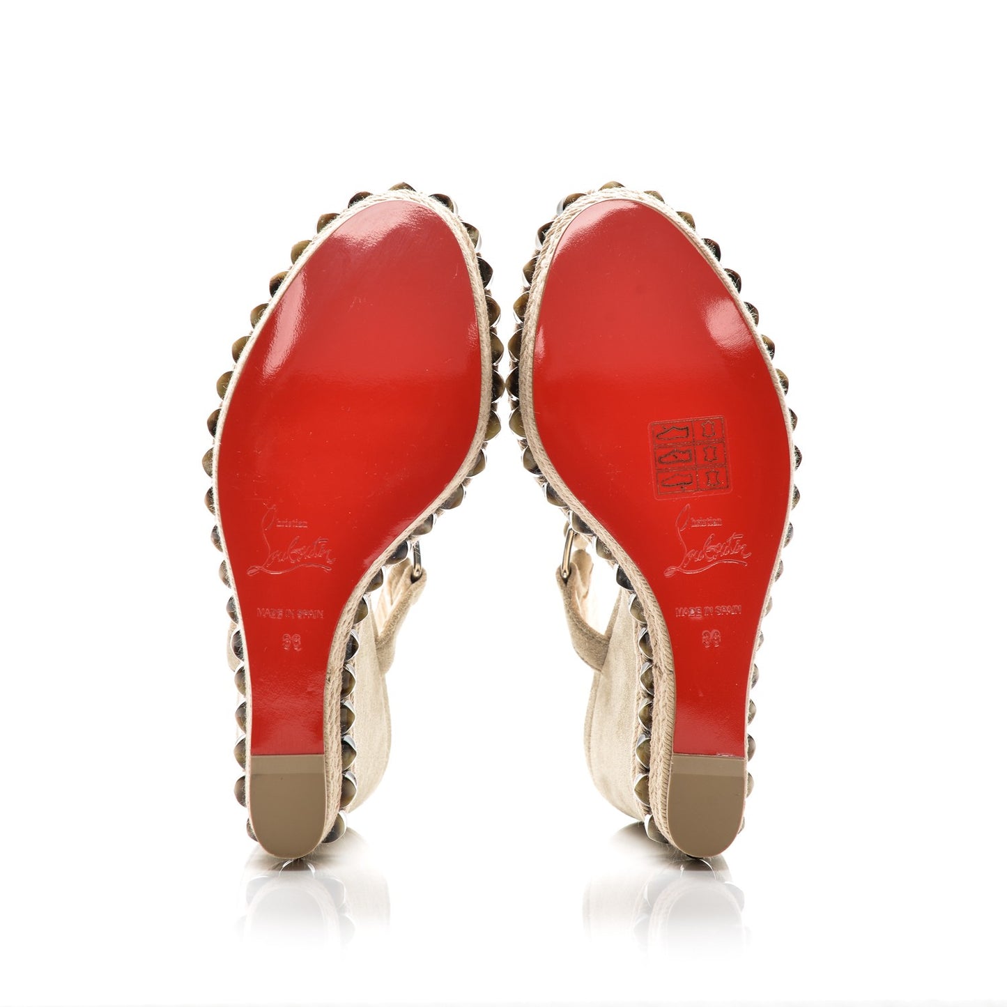 Veau Velours Cataclou 120 Wedge Sandals 36 Sable Corne