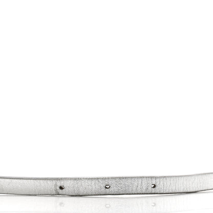 Chanel Metallic Calfskin Metal CC Chain Belt 80 32 Silver 3 of 7