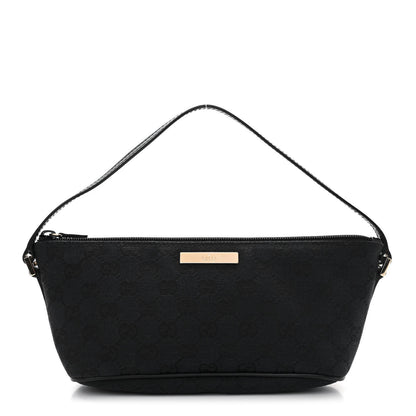Gucci Monogram Boat Pochette Black 1 of 11