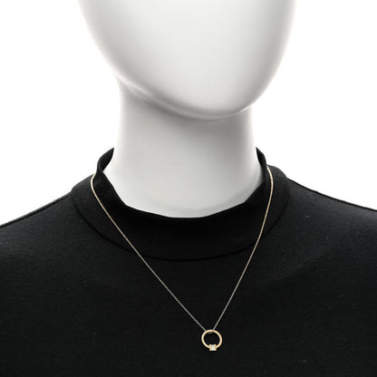 Tiffany 18K Yellow Gold Diamond T Baguette Pendant Necklace 2 of 6