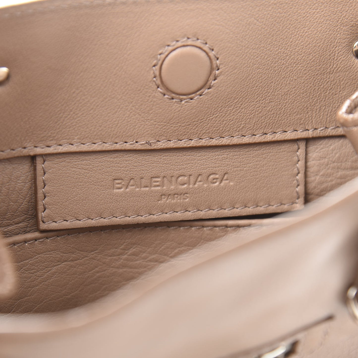 Calfskin Papier Mini A4 Zip Around Tote Beige Sable