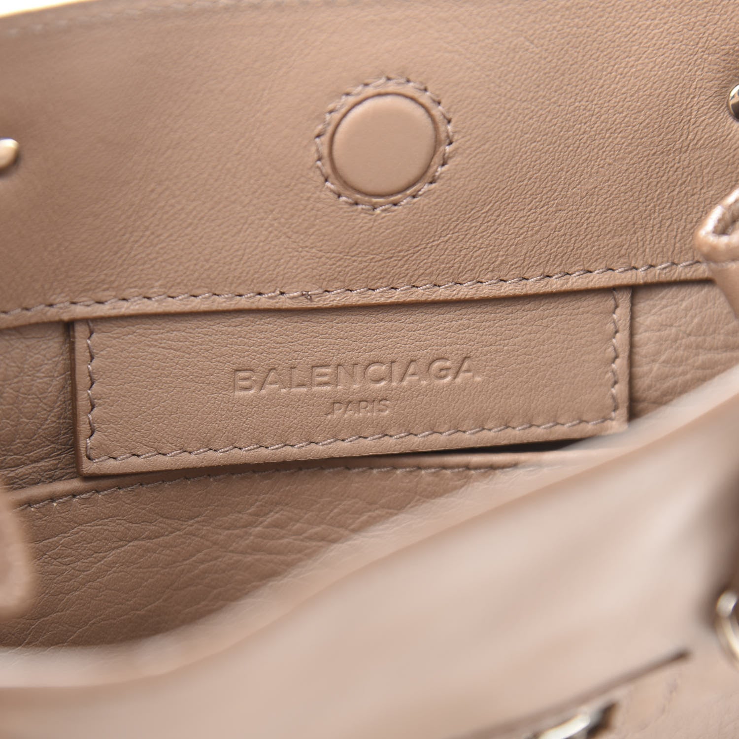Balenciaga Calfskin Papier Mini A4 Zip Around Tote Beige Sable 7 of 12