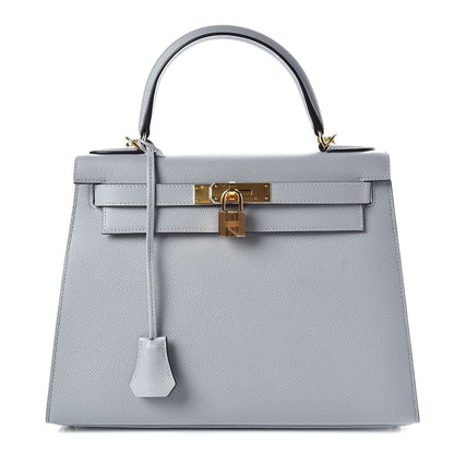 Hermes Epsom Kelly Sellier 28 Bleu Glacier 1 of 34