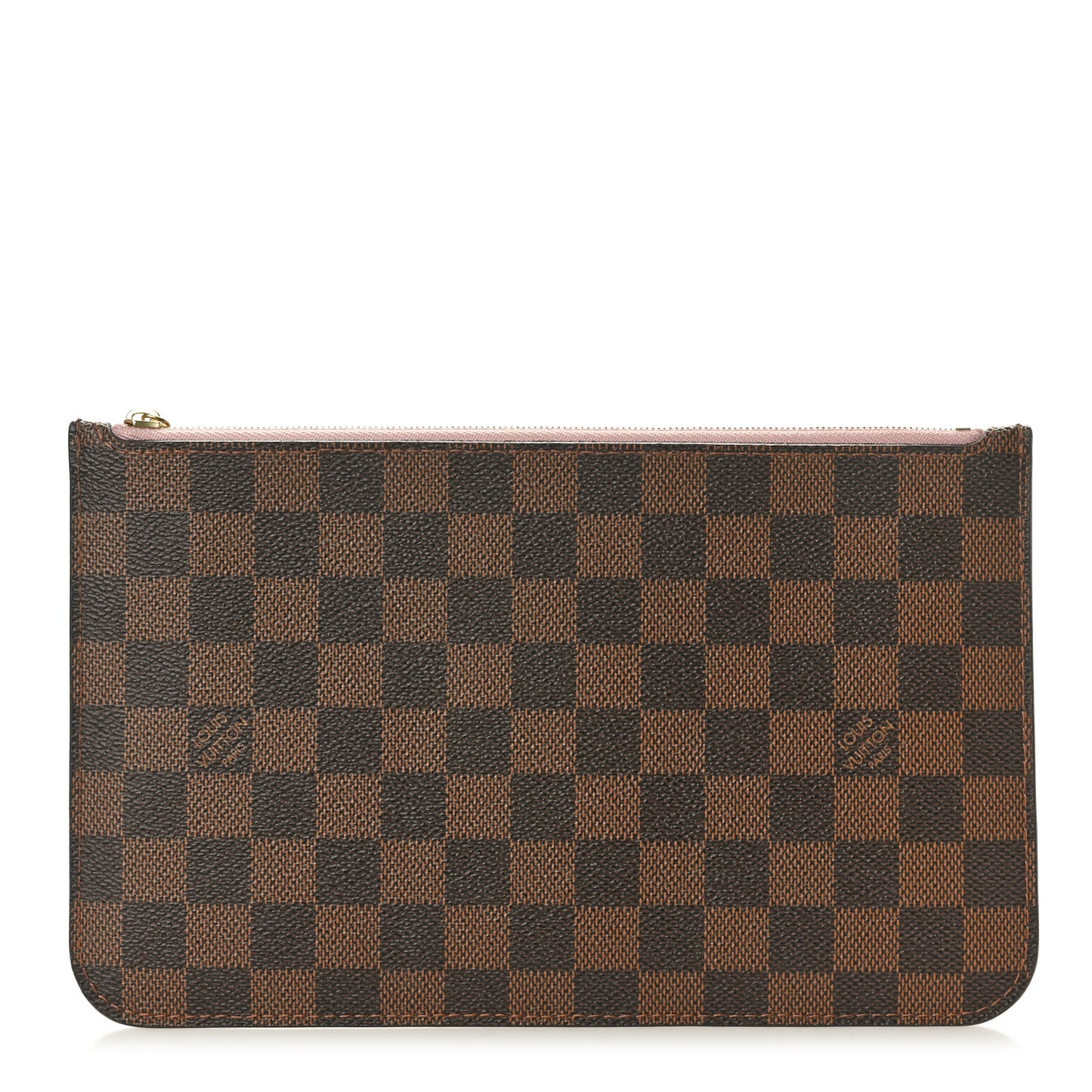 Damier Ebene Neverfull MM GM Pochette Rose Ballerine