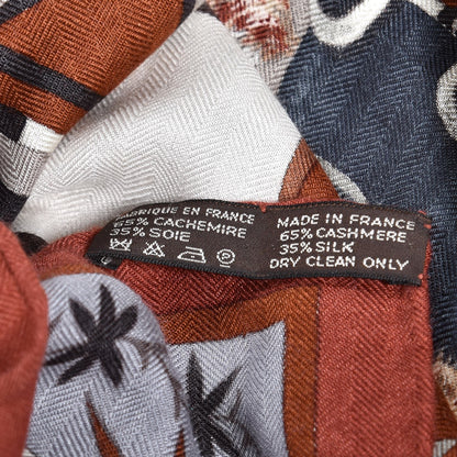 Hermes Cashmere Silk Kachinas Shawl 140 4 of 4