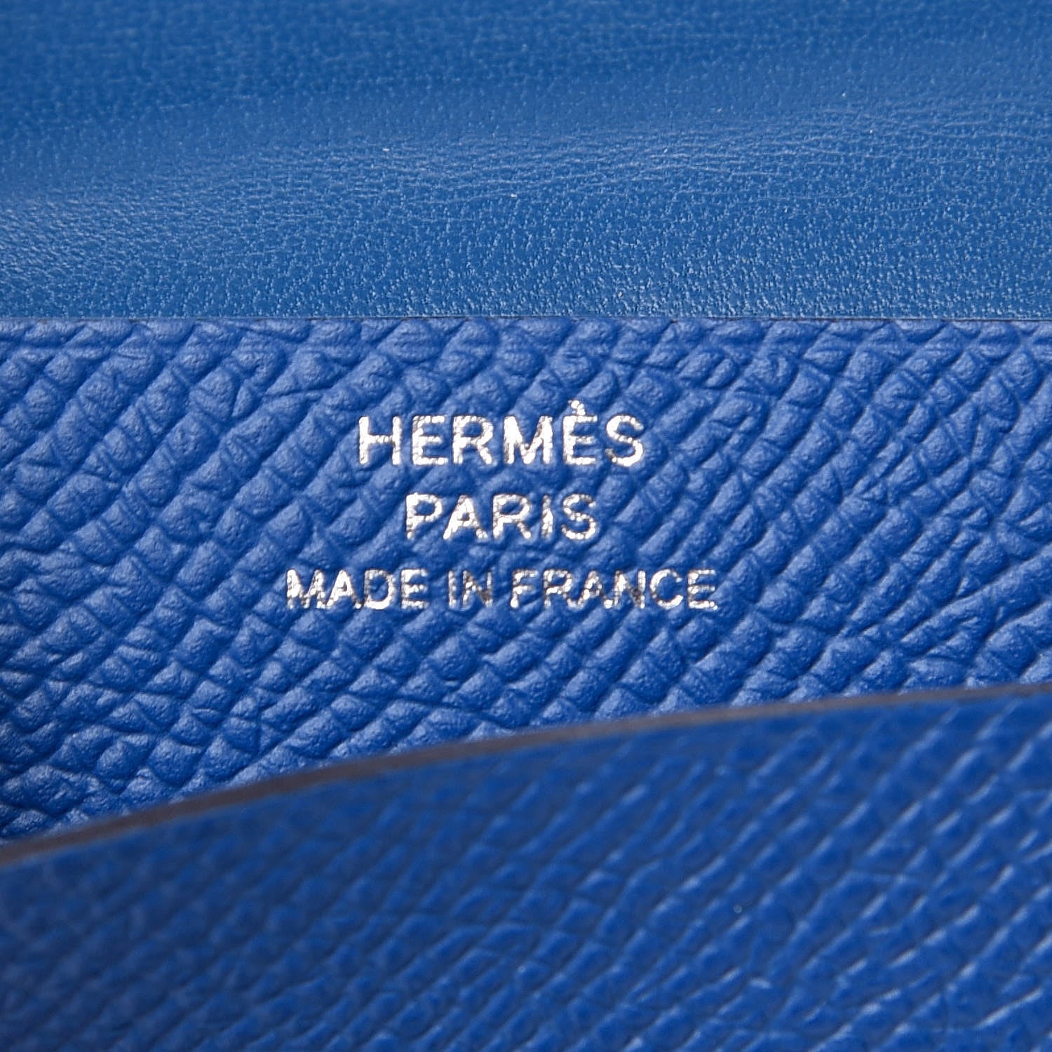 Hermes Epsom Bearn Card Holder Wallet Bleu Zellige 6 of 7