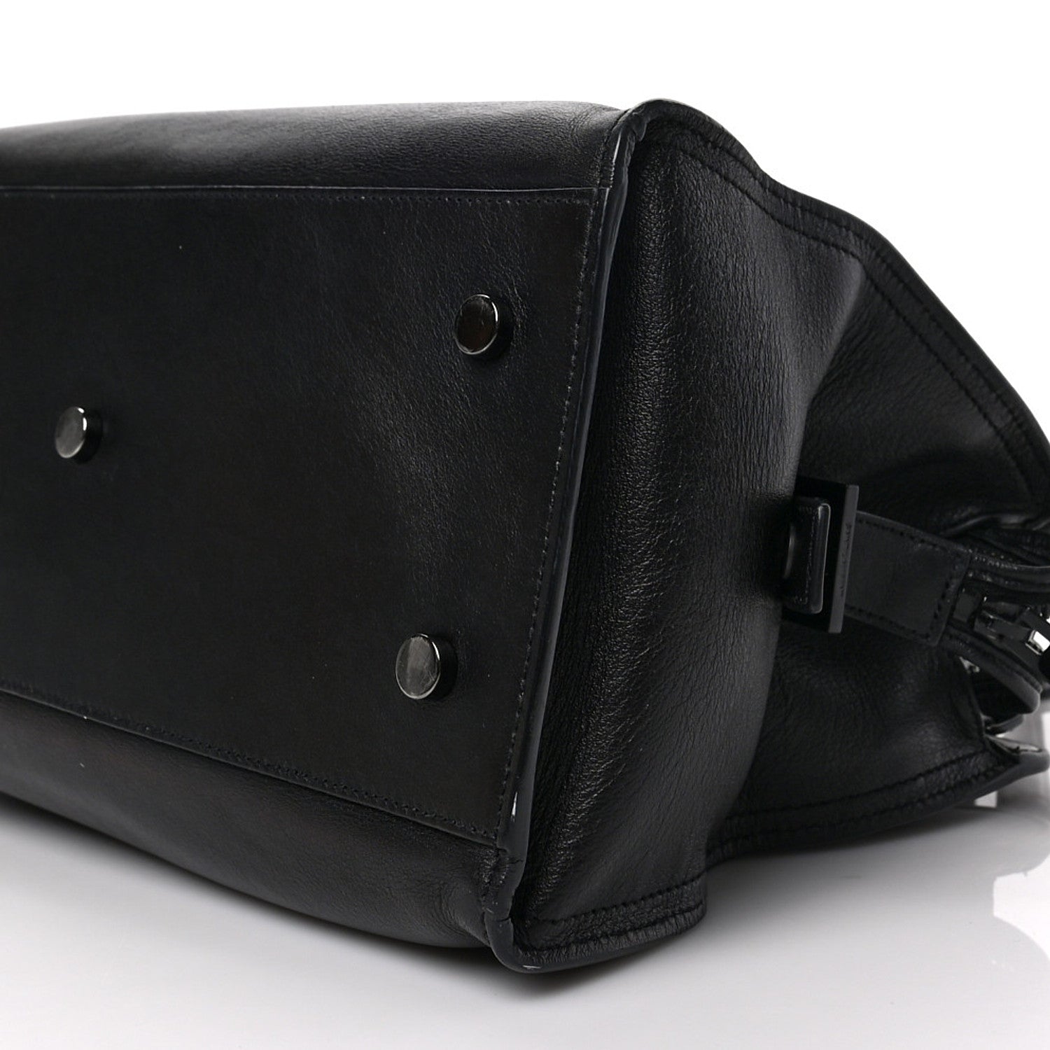 Saint Laurent Smooth Calfskin Small Monogram Cabas Black 9 of 9