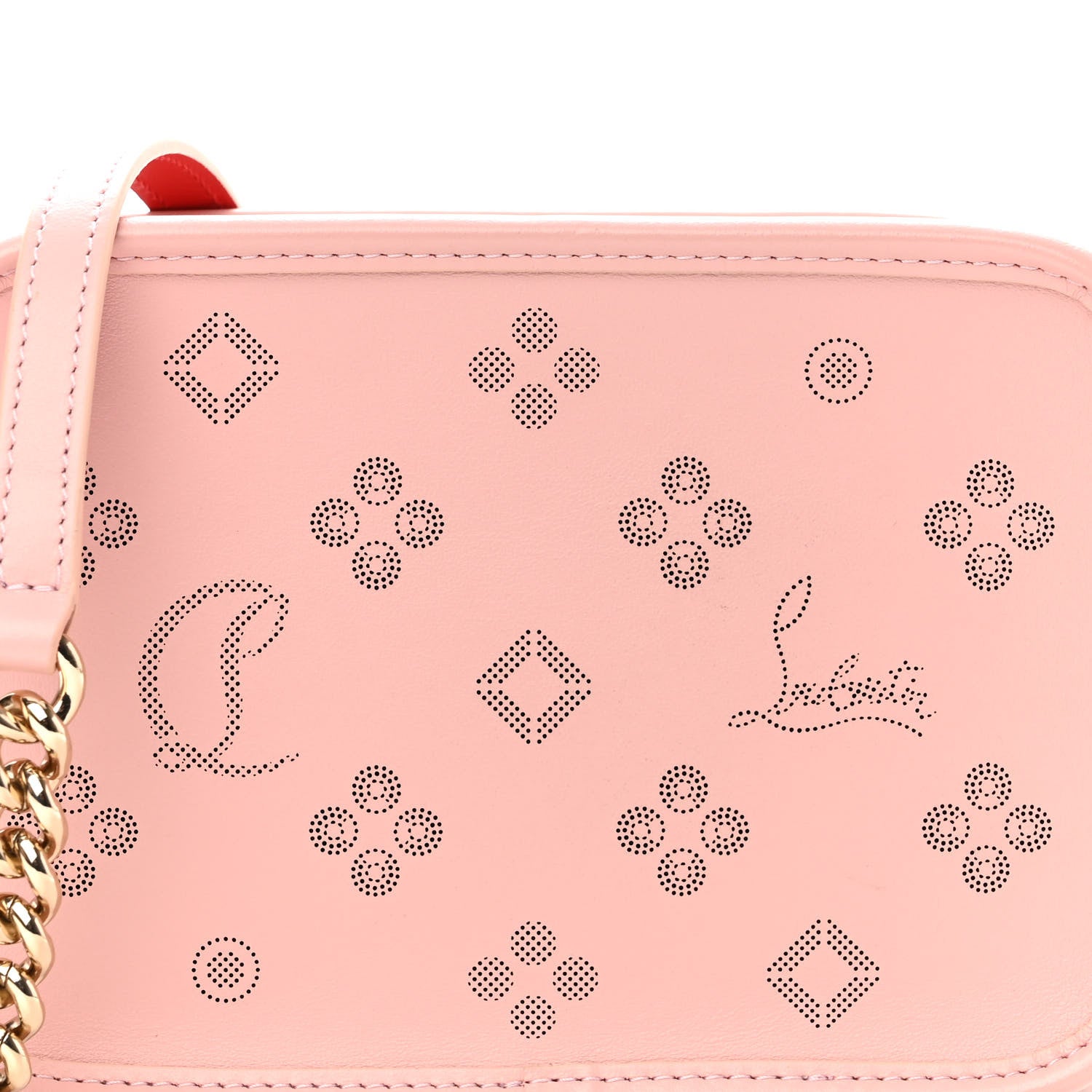 Christian Louboutin Calfskin Small Radioloubi Pink 8 of 10